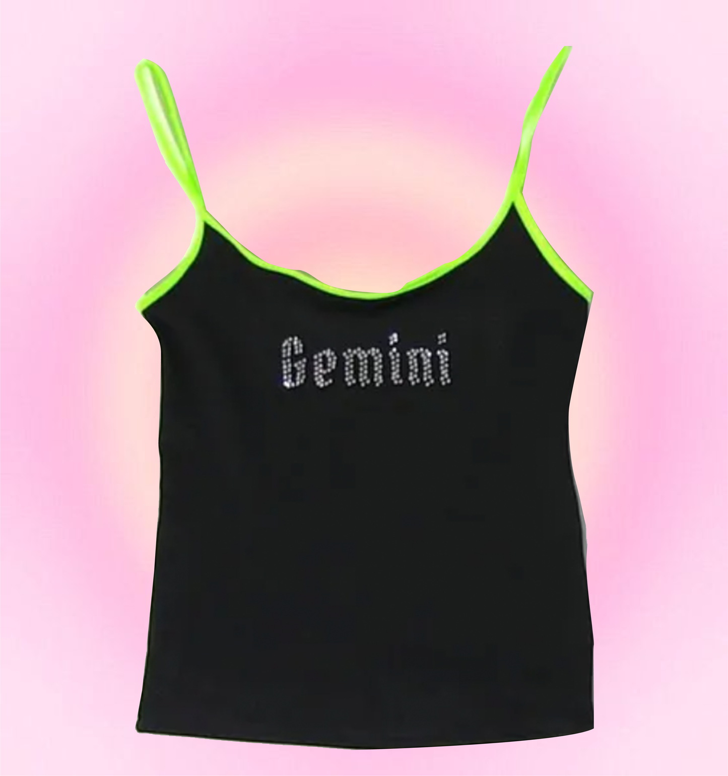 gemini rhinestone cami
